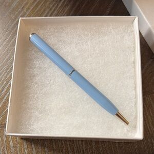Coach Light Blue and Gold Pen